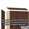 Salsbury Industries 1 Tier Designer Locker, 54"Wx76"Hx18"D, 3 Door, Mahogany 18-21368MAH - alternate 3